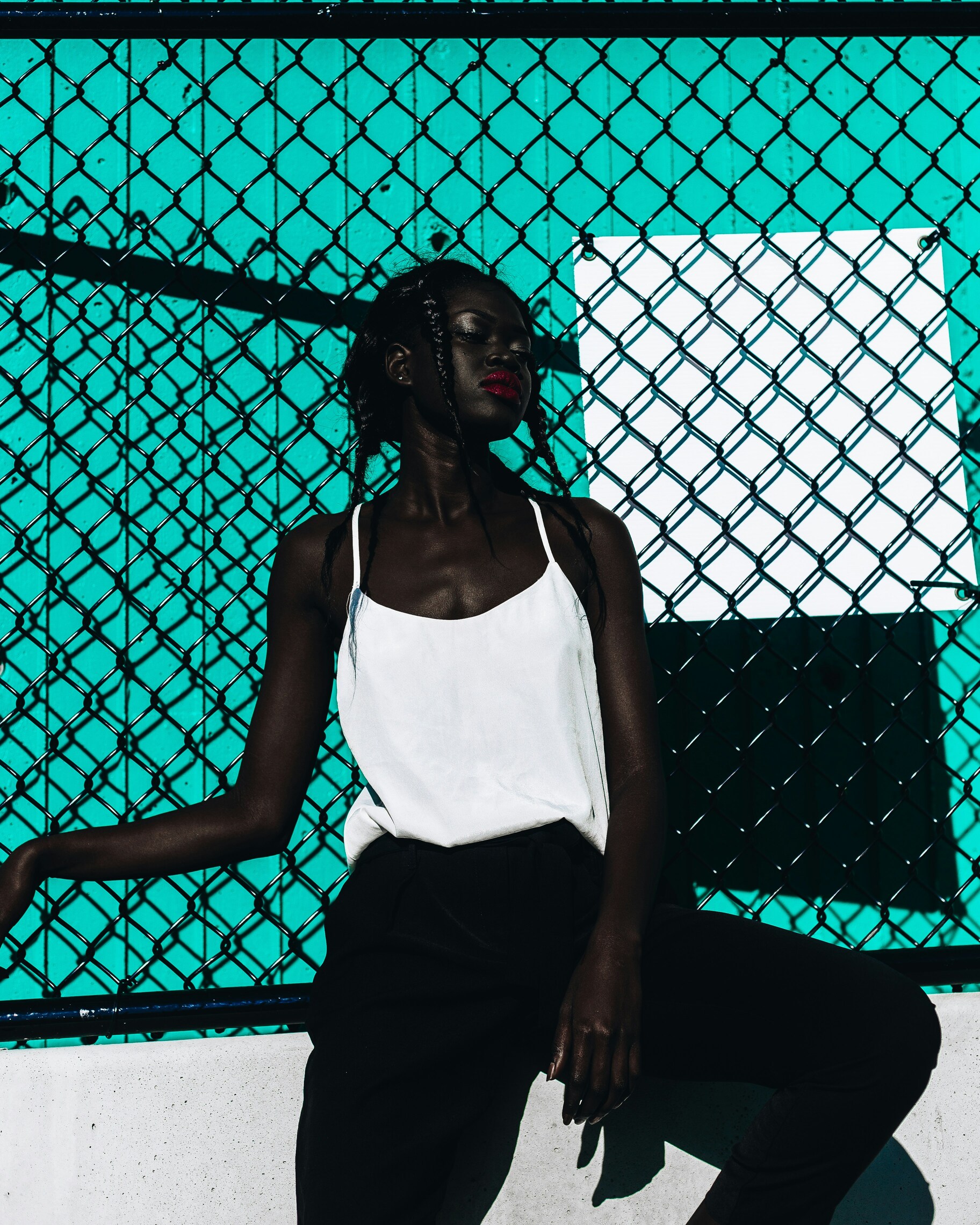 Fashion model in an editorial portrait