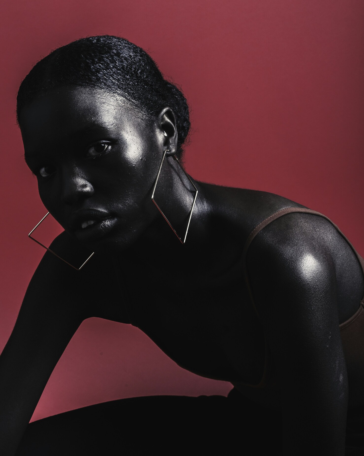 Fashion model in an editorial portrait